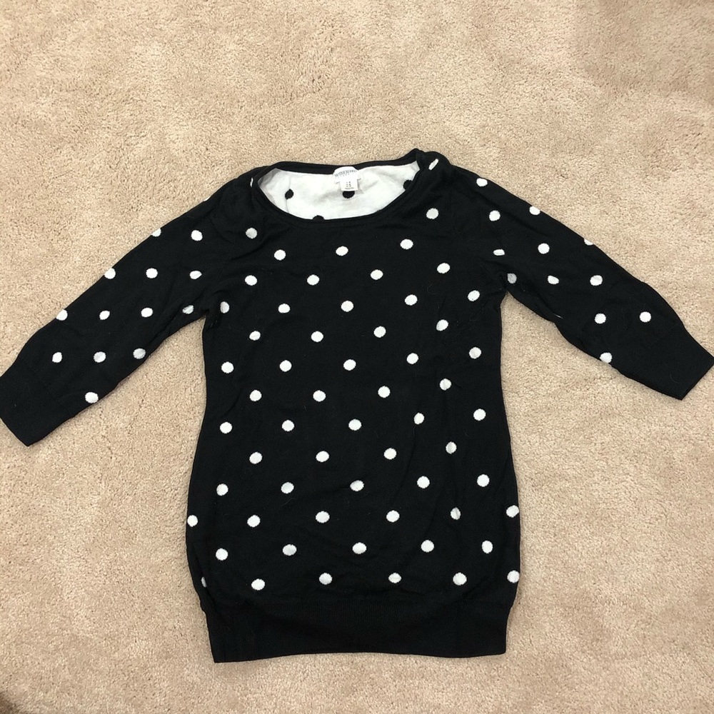 Polka dot sweater